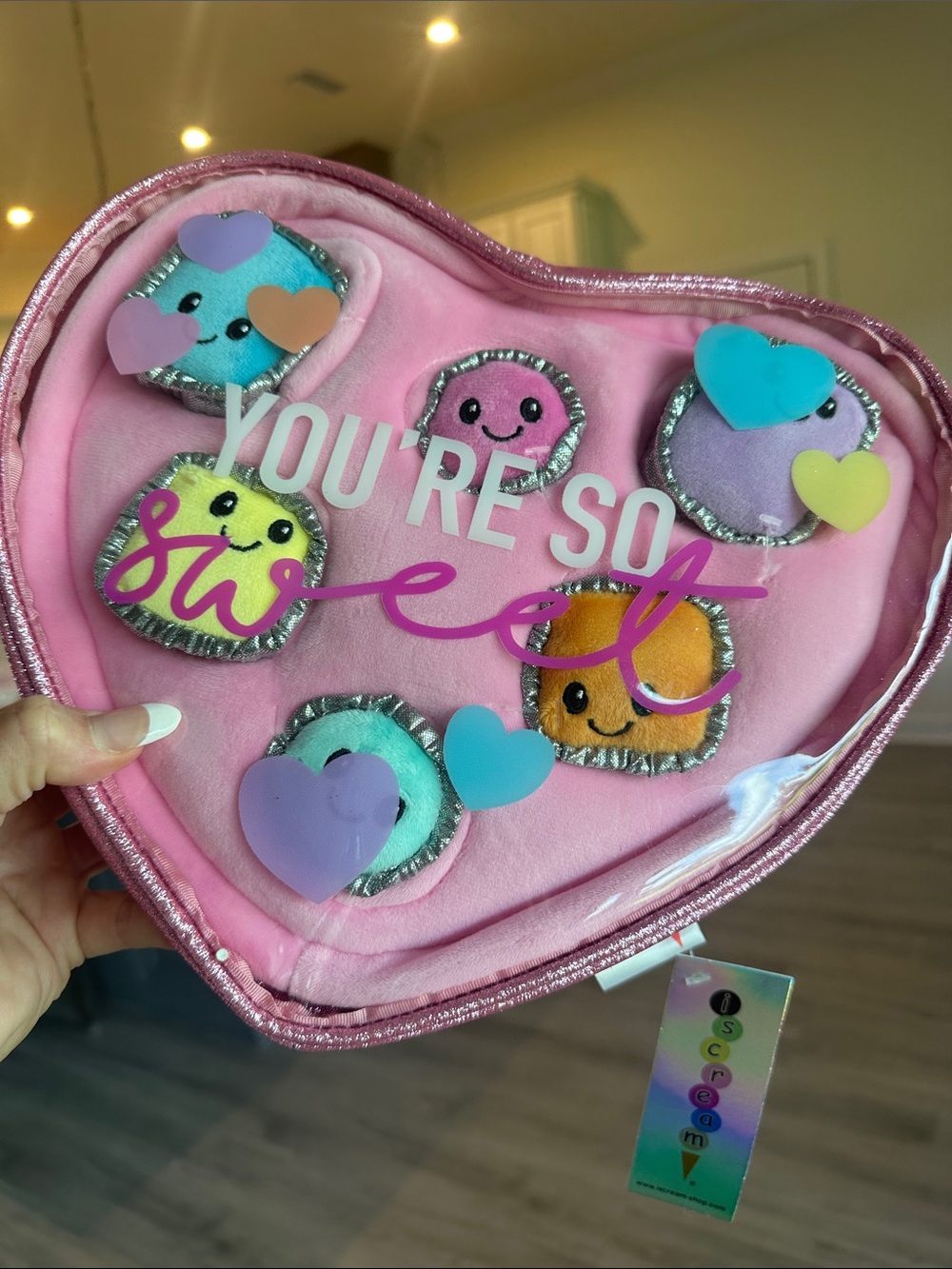 Heart-Shaped Plush Treat Set for Kids – Pink